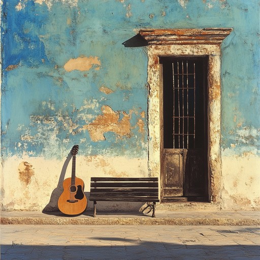 An evocative instrumental that weaves the tender strums of a classical guitar with the subtle rhythms of a bolero, painting a sonic picture of reminiscence and heartfelt longing in a latin cityscape.