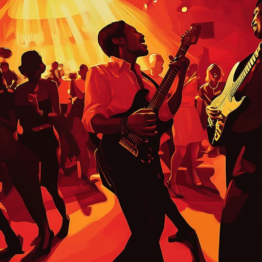 A cheerful and lively blues instrumental that highlights energetic guitar riffs and playful rhythms this track embodies the fun and excitement of a bustling blues club encouraging listeners to dance and enjoy the moment