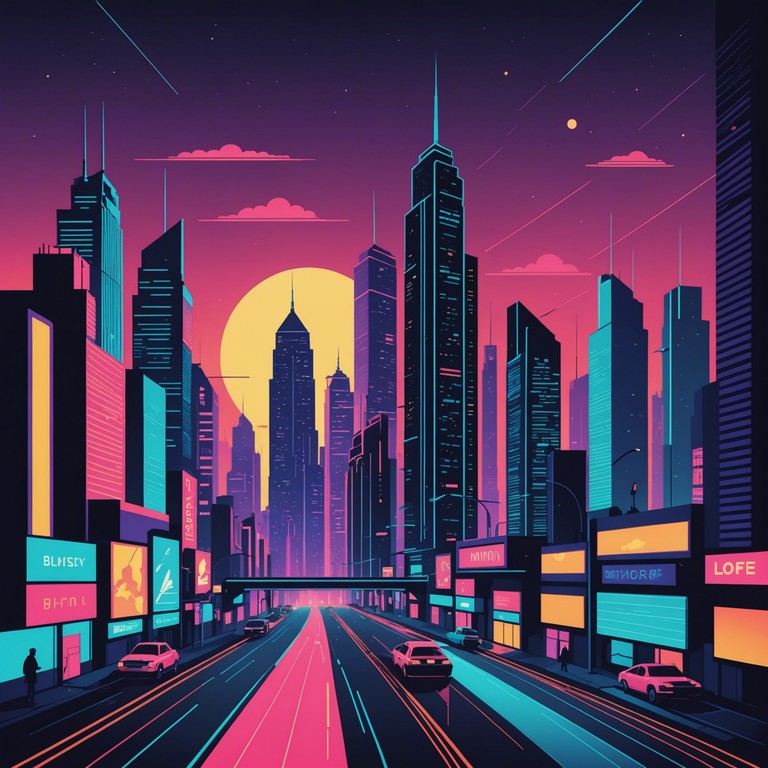 This alternative version explores more of the futuristic elements that shape night life in a megalopolis. The driving, sophisticated beats and surreal synths paint a sonic picture of life beyond the ordinary, with an emphasis on the mysterious and sleek aesthetics of urban night life.