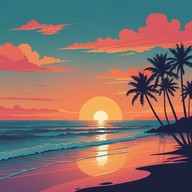 lush synths, dreamy sunset chillout