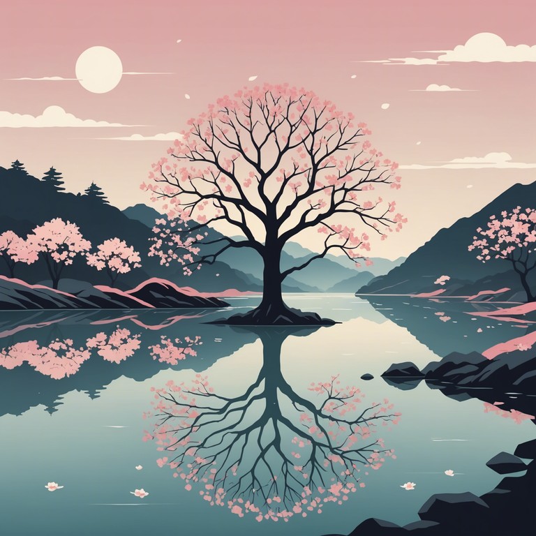 This instrumental track embodies the serene and delicate essence of japanese spring, featuring light, airy melodies that captivate and soothe the listener. The composition hinges on traditional japanese instrumental tones, blended with modern j pop influences, creating a serene atmosphere that mirrors the peaceful bloom of sakura.