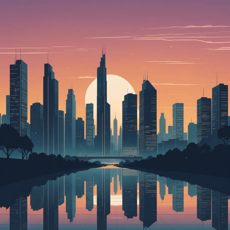 This track features a deep, rich play between electronic bass and atmospheric synths, conjuring images of a city slowly waking to a hopeful new dawn. The evolving dynamic of this piece captures the feeling of optimism and renewal as the urban landscape lights up. Each drop contains powerful, energetic bursts that reflect the city's pulsating life.