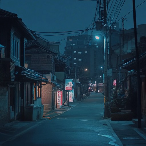 An instrumental k pop track featuring soft, soothing melodies layered over gentle rhythms. The music creates a peaceful atmosphere reminiscent of a quiet night in seoul, illuminated by the gentle glow of streetlights. Perfect for relaxation and winding down.