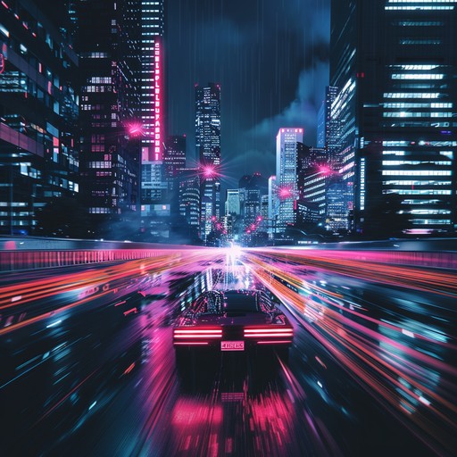 Feel the thrill of a high speed chase through neon lit city streets. Pulsating synths drive the tempo as the tension increases, creating an electrifying atmosphere perfect for action packed sequences and dramatic escapes.