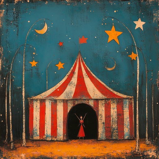 Enter a whimsical world where soul meets the quirky charm of a midnight circus. This dynamic track features groovy basslines, playful melodies, and eccentric sound effects, creating an auditory adventure through a tent of soulful rhythm and novelty acts. From the funky guitarist to the twinkling pianist, each performer embodies the fusion of soulful groove and quirky surprise.