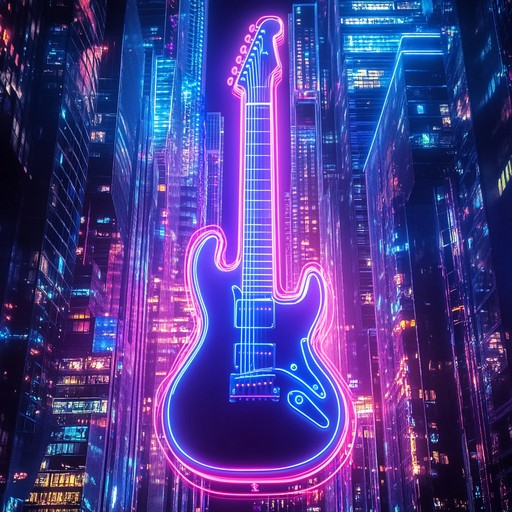 An energetic instrumental indie track featuring driving electric guitar melodies and dynamic rhythms that capture the excitement of cruising through neon lit city streets at night.