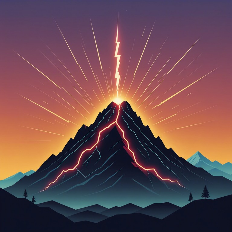Imagine a soundtrack for the most intense moment of a midnight storm, with guitars and drums crashing like thunder. The song is a metal enthusiast's dream, mimicking the chaotic yet synchronized patterns of a fierce tempest.