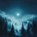 a serene folk instrumental capturing moonlit forest's ethereal whispers