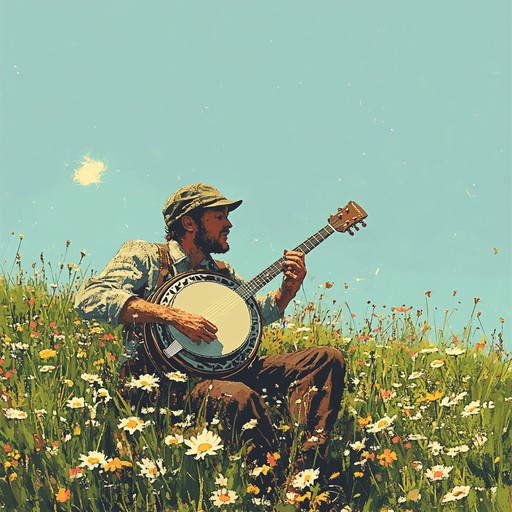 Immerse yourself in this uplifting bluegrass tune that transports you to a sunlit meadow, where vibrant banjo melodies dance with refreshing breezes and whispering wildflowers. Let the melodies evoke a sense of hope and freedom, resonating with the spirit of the open countryside.