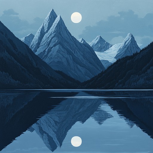 In a landscape where the night overlays the serene yet wild outdoors, the music carved by the electric guitar parallels the quiet strength of towering summits under starlit skies, serving as a musical metaphor for personal ascent and victory over life's immense obstacles.