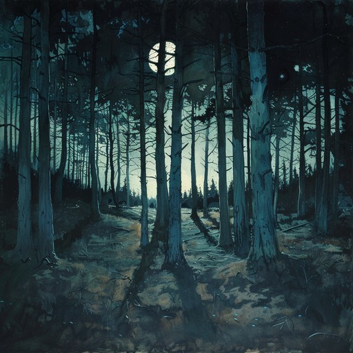 An engaging dark folk piece that takes listeners through a moonlit forest journey, weaving intricate acoustic guitar patterns with a touch of ethereal ambiance. The composition explores deep emotional introspection, evoking a sense of mysterious serenity. Perfect for those quiet, reflective moments.