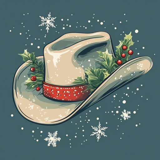 A lively instrumental fusing traditional western melodies with holiday cheer, perfect for celebrating the season with a cowboy twist. The track features energetic guitar strums, jingle bells, and a rhythmic beat that embodies festivity and frontier spirit, ideal for holiday gatherings in a rustic setting.