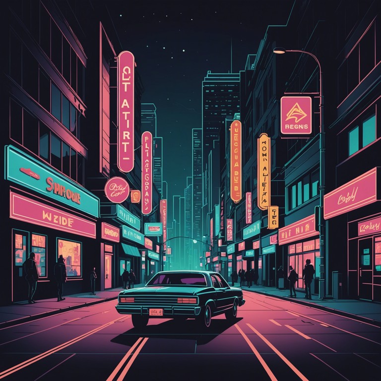 An energetic composition featuring electric blend of groovy beats and dramatic lifts, produced with an atmospheric sense that captivates the essence of neon lit nightlife. The track is perfect for moments of nightlife exploration and cinematic party scenes