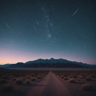 mysterious guitar twangs under starlit wide open skies