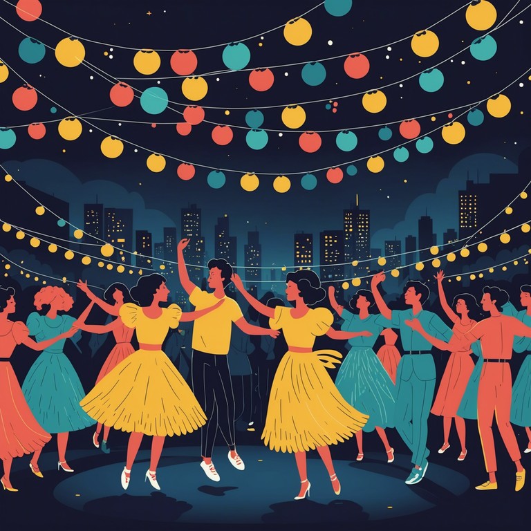 This track encapsulates the vibrant energy of a moonlit carnival in rio. With pulsating rhythms that echo through the night and invite gleeful dancing, it portrays a festive scene where laughter and joy are paramount. The music swells with vivacity, powered by iconic samba rhythms that promise to keep listeners dancing until dawn.