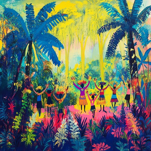 Dynamic and rhythmic layers inspired by amazonian tribal festivities, full of vibrant percussion and uplifting chants that energize the listener. Close your eyes and feel the heartbeats of the rainforest.