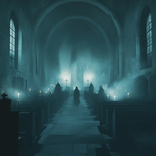 A spine chilling gospel piece blending heavenly melodies with ghostly whispers. The organ's powerful resonance connects the ethereal with the mortal, echoing through the mist of a forsaken chapel.