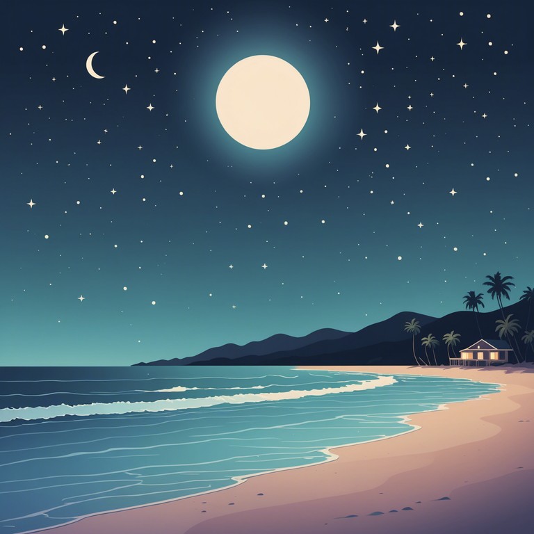 Imagine lying on a serene beach as the moon casts a silver glow, and gentle melodies from an electric piano wash over you like a soothing tide. The music is soft yet profound, creating a space of meditative tranquility that nourishes the soul.