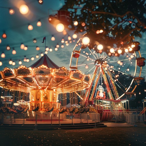 Immerse yourself in an enchanting experience where the whimsical melodies of a carnival blend seamlessly with dreamlike, ethereal sounds. This track takes you on a magical ride through a surreal fairground, filled with vibrant colors, mystical attractions, and a sense of childlike wonder