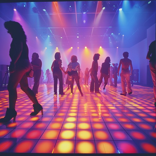 Transporting listeners to a vibrant 1970s disco scene, this track combines lively synth melodies, infectious bass lines, and iconic disco rhythms. It's an homage to the unforgettable era of light up floors and boogie nights.