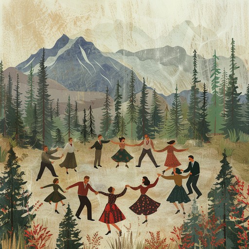 Energetic bluegrass tune with rapid banjo and spirited rhythms evoking mountain festivities.