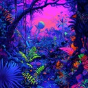 synth driven soundscapes enhancing the surreal jungle adventure