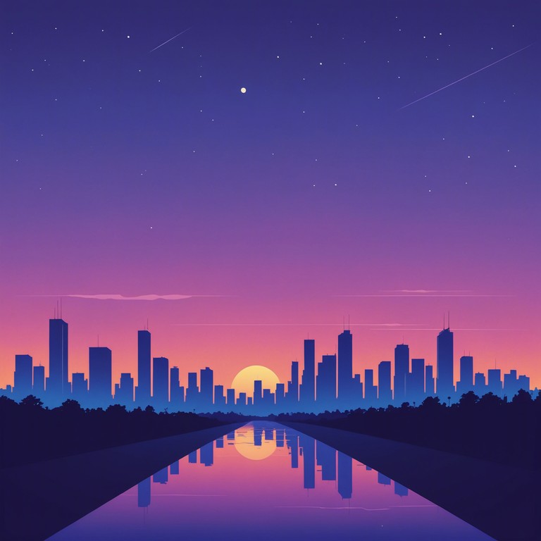 Immerse in this powerfully evocative soundtrack that feels like a peaceful late night drive through a city illuminated by retro futuristic aesthetics. The piece blends classic synthwave tones with modern chill vibes.