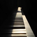 a minimalist piano melody that echoes peace and tranquility.