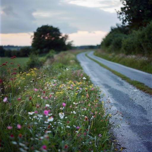 Experience the tranquility of country side through soft melodies and gentle breezes, creating a calming ambiance perfect for relaxation and unwinding.