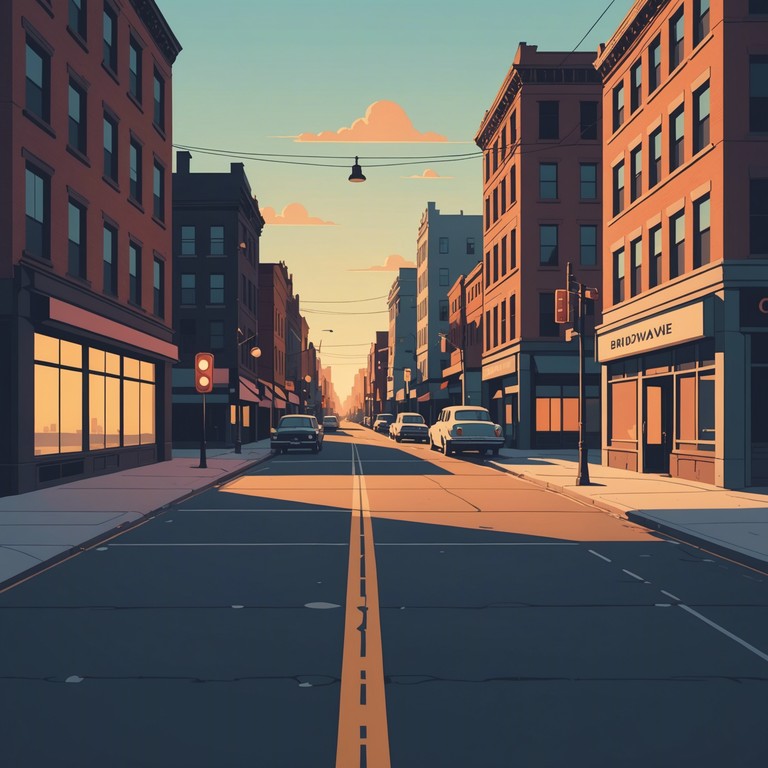 This composition captures the essence of a tranquil, early morning on broadway, before the hustle of daily life begins. Gentle instrumentation sets a reflective and soothing atmosphere as if the streets themselves are whispering stories of bygone eras in soft, melodious tones.