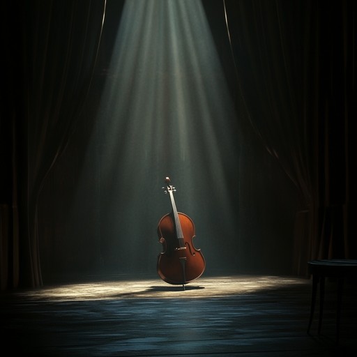 A brooding, moody piece that encapsulates the haunting essence of shadowed stages. Echoing with depth and theatrical sorrow, it takes listeners on an emotional journey through dimly lit narratives and melancholic performances. The use of expressive strings adds a layer of intensity to the already somber mood.