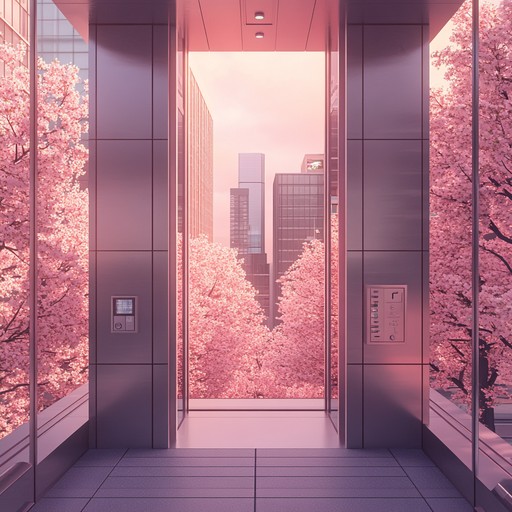 An instrumental composition combining traditional japanese koto melodies with contemporary ambient textures to create an exhilarating muzak piece that uplifts the spirit and transforms everyday spaces into serene yet exciting environments.