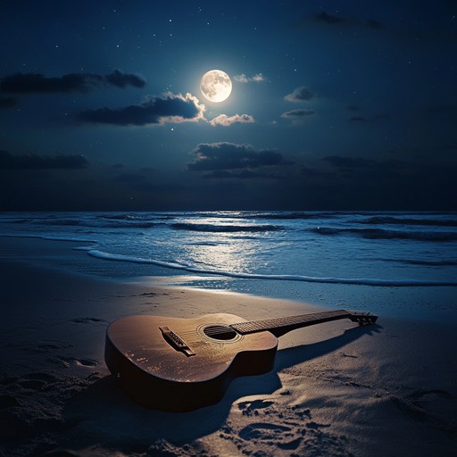 This track captures the essence of a warm summer night on a tranquil beach. The soft, gentle strumming of the guitar paired with rhythmic, swaying bossa nova beats creates a seductive and passionate ambiance. Ideal for moments of deep reflection or romantic encounters, the composition balances intimacy and elegance effortlessly.