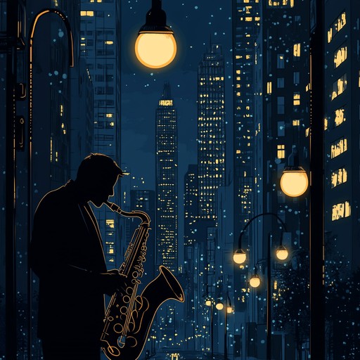 An evocative instrumental piece blending soulful saxophone over smooth r&b beats, capturing the romantic atmosphere of urban nights