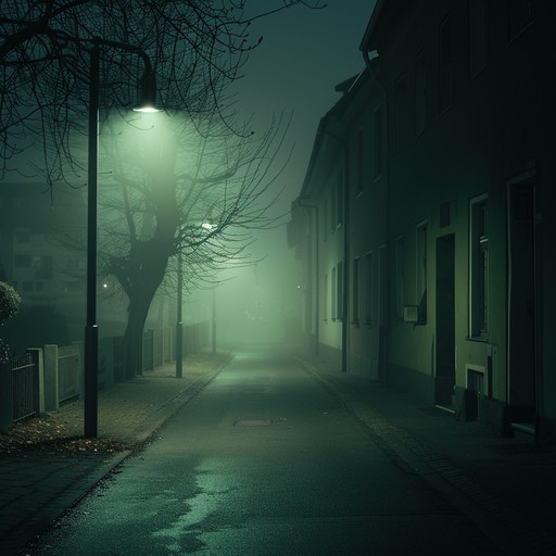 This instrumental track should capture the essence of walking through a city's quiet streets late at night, with the soft glow of street lamps casting shadows. The atmosphere is calm and introspective, suitable for reflective thoughts and gentle movements.