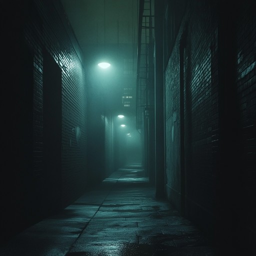 An intense instrumental hip hop track that features heavy beats, ominous synths, and unsettling soundscapes to create a dark, menacing atmosphere. Perfect for scenes depicting tension, confrontation, or urban legends.