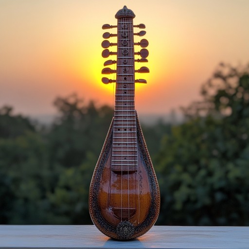 Experience a soul stirring romance through a passionate fusion of indian classical music with modern romantic elements, mixing sitar melodies and gentle electronic beats to create an enchanting soundscape.