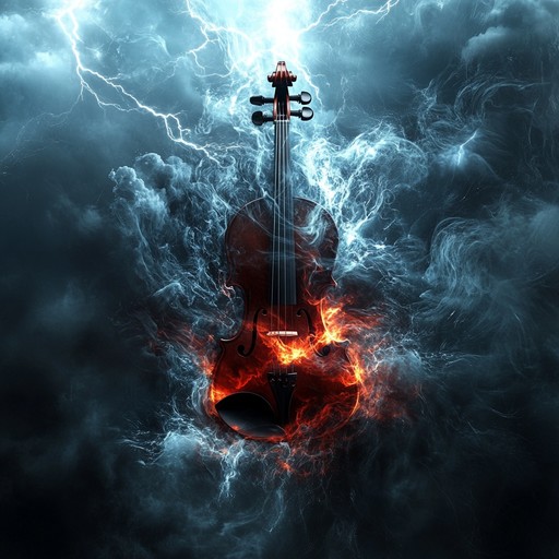 A powerful and dramatic classical instrumental that embodies the fierce energy of a storm, utilizing the expressive capabilities of the violin to convey the raw emotions of nature's fury.