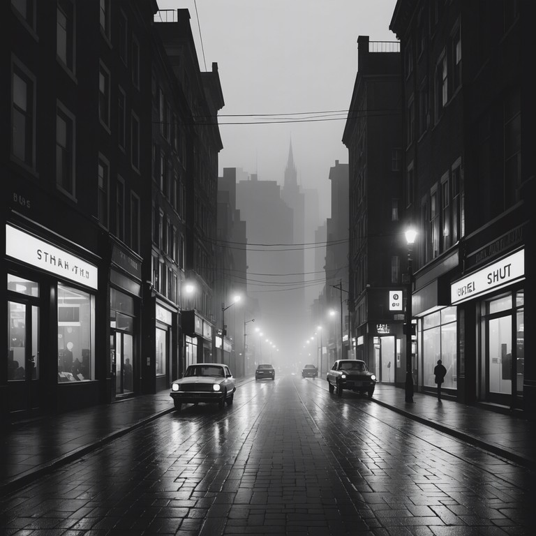 This track captures the essence of the city at night, enveloped in mystery and suspense. Sounds forge a path through shadowy corners and dimly lit streetlights, offering a gritty portrayal of urban life. The composition uses a persistent heavy beat, symbolizing the relentless nature of city nights.