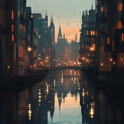 A mellow and calming track that creates a soothing soundscape of an urban sunset. Soft piano lines blend effortlessly with ambient sounds and light electronic touches, offering a peaceful and therapeutic music experience. It's reminiscent of a quiet evening walk through the city, absorbing the tranquil atmosphere as day transitions to night.