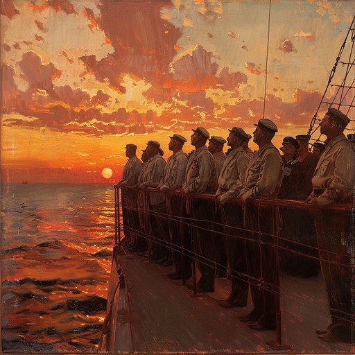 A powerful instrumental track blending spiritual melodies with the essence of the russian navy. Deeply moving, this composition evokes the solemnity of sailors' prayers and the strength of the sea. Fusing traditional russian hymns with maritime choruses, it brings a sense of heritage and tranquility, perfect for moments of contemplation and reverence.