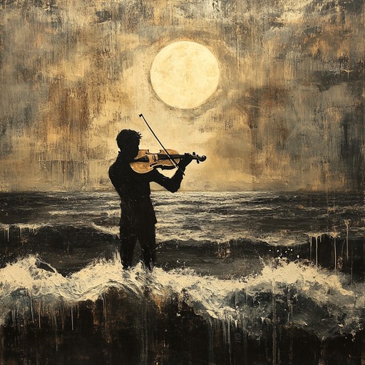 Complex violin melodies captivate with a dark, haunting beauty, pulling listeners into a shadowed realm of deep emotional yearning