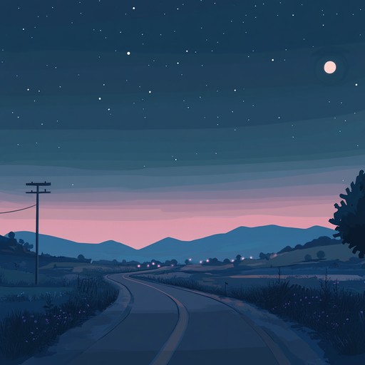 Perfect for escaping the day’s hustle, this music provides a soothing backdrop for reflective drives through quiet landscapes, infused with gentle chords and harmonious undertones.