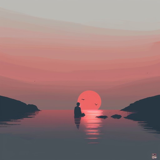 As the sun slowly dips below the horizon, casting a warm golden glow across the tranquil landscape, the soothing melodies of "summer sunset serenade" drift through the air. This gentle instrumental piece features the soft, fingerpicked notes of an acoustic guitar, accompanied by the subtle whispers of a cello and the distant echoes of a piano. The unhurried tempo and the delicate interplay between the instruments create a peaceful atmosphere, inviting listeners to unwind, relax, and immerse themselves in the beauty of the moment.