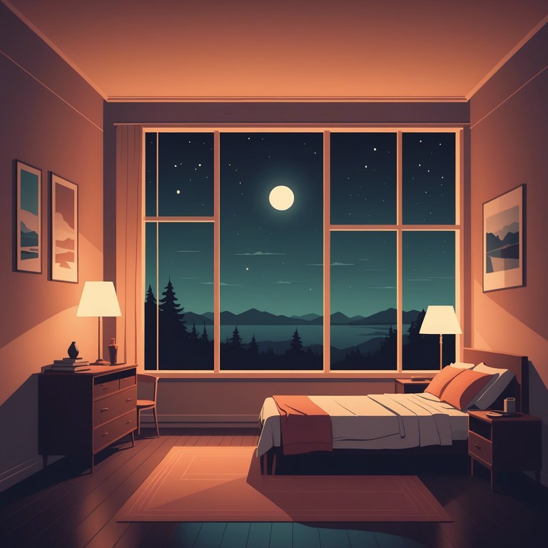 Imagine a soft, soothing saxophone melody playing as you unwind after a long day, the music perfectly capturing the essence of relaxation and serenity for a peaceful night.