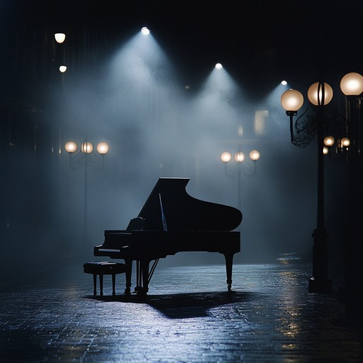 An instrumental piece capturing the essence of a quiet yet enchanted broadway night. Soft piano melodies intertwine with gentle orchestral swells, evoking the streetlights' glow and the lingering echoes of musical performances. This evocative track marries soulful harmonies with the grandeur of musical theater, creating an ambiance both introspective and hopeful.