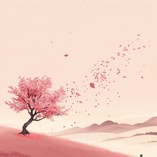 An instrumental piece inspired by the fleeting beauty of cherry blossoms, capturing the feeling of longing and reflective nostalgia. Gentle piano melodies paired with delicate strings transport the listener to a serene, wistful moment, reminiscent of a lost love or a cherished memory.