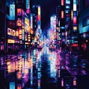 an instrumental chill j pop track capturing tokyo's night ambiance.