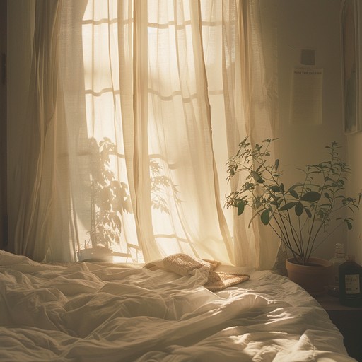 This track embodies the warmth of morning sunlight filling a cozy bedroom, gently waking up to the promise of a new day. Soft guitar strums create an intimate and uplifting atmosphere, fostering a sense of optimism and calm. Picture a serene escape from the noise of the world, where every note gently nudges you towards hopefulness.