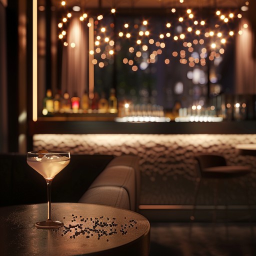 An elegant instrumental merging classic jazz and contemporary lounge styles, evoking images of a swanky night out in a chic cocktail bar, complete with sultry saxophone melodies and a refined atmosphere.